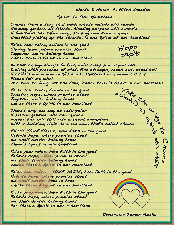 Spirit In Our Heartland Lyrics